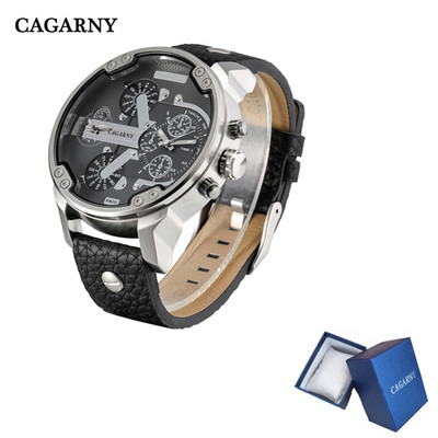 DropShipping 6820 kettős kijelzős karóra férfi katonai Relogio Masculino sport alkalmi férfi kvarcórák Cagarny Cool férfi óra