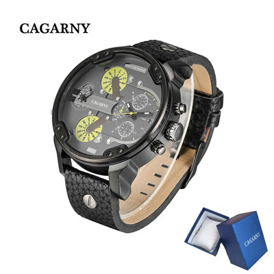 DropShipping 6820 kettős kijelzős karóra férfi katonai Relogio Masculino sport alkalmi férfi kvarcórák Cagarny Cool férfi óra