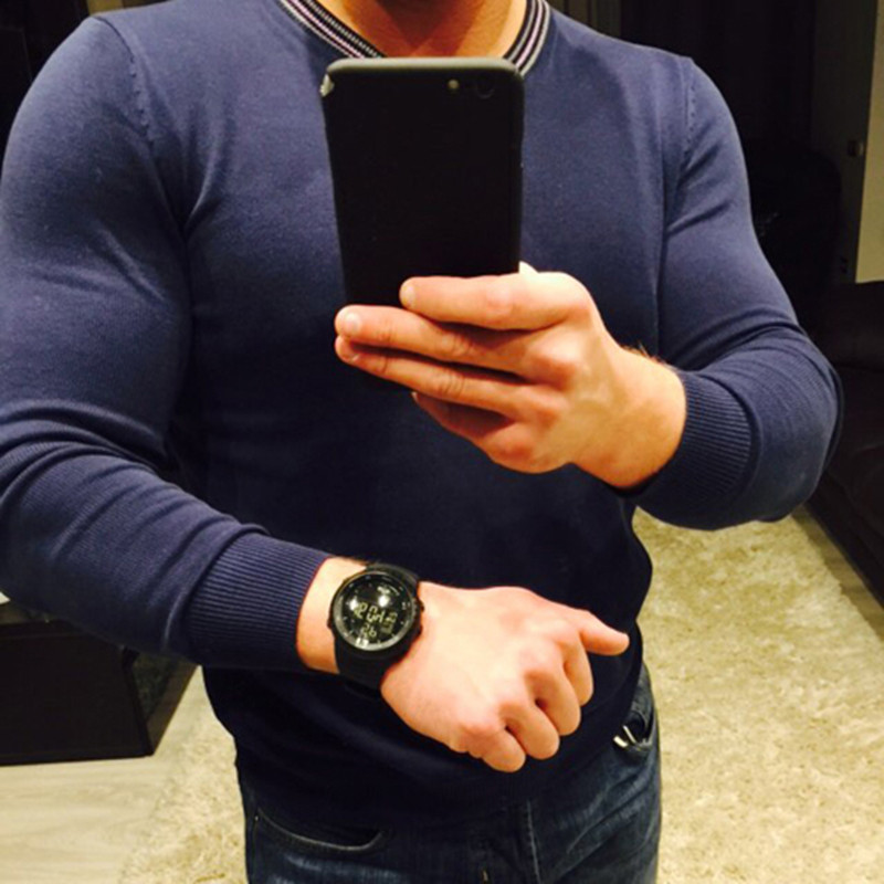 OTS 2021 LED vandeniui atsparus sportinis laikrodis Madingas laisvalaikio nardymo sportinis rankinis laikrodis karinis elektroninis skaitmeninis armijos vyriškas laikrodžiai