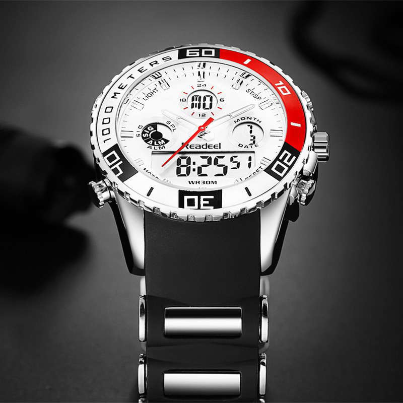2017 legjobb márkájú férfi sportórák férfi kvarc analóg LED óra férfi katonai vízálló óra sport Relogio Masculino reloj hombre