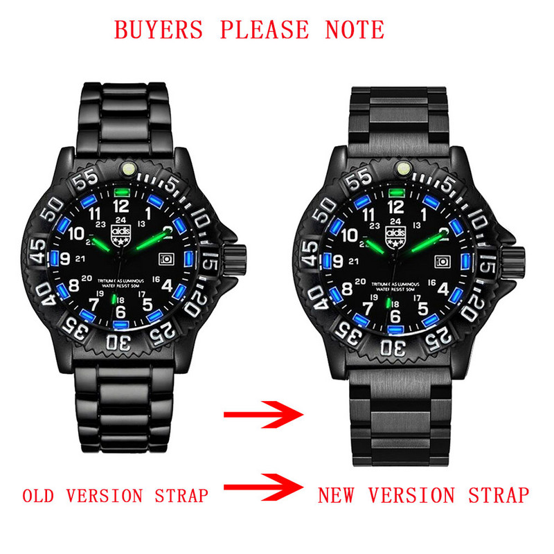 ADDIES vízálló katonai kvarcórák világító kronográfos stopperóra Luxus szilikagél szíj, fénycsöves búváróra férfi