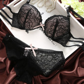 Seksualus 3/4 puodelių nėriniuotų liemenėlių komplektas, moteriškas liemenėlės, kelnaitės, apatinės kelnaitės, madingi, besiūliai kvėpuojančio apatinio trikotažo komplektai, moteriškos dovanos