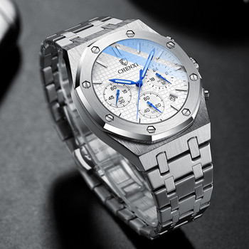 Модни бизнес мъжки часовници Chenxi Топ луксозна марка кварцов часовник Мъжки водоустойчив ръчен часовник от неръждаема стомана Relogio Masculino
