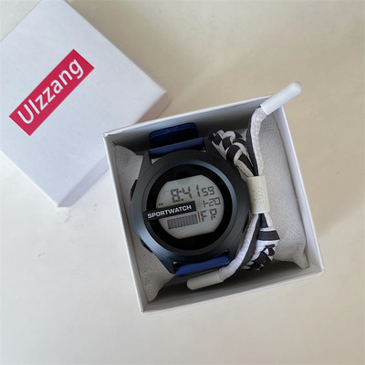 Vyriškas sportinis laikrodis su guminiu dirželiu ir žadintuvu