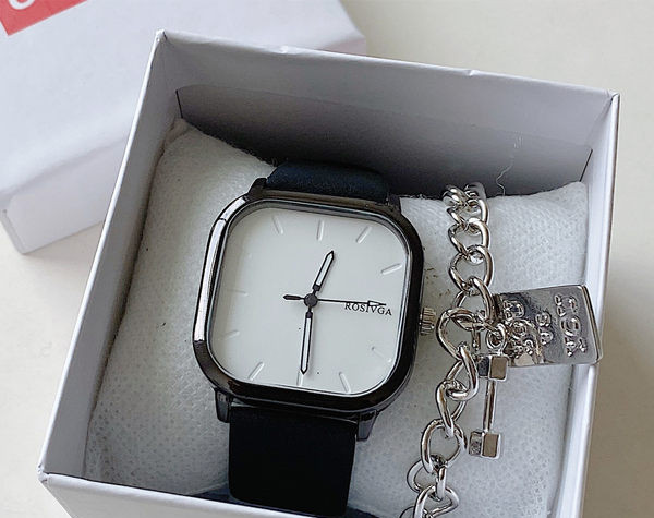 Vyriškas elegantiškas laikrodis – trijų spalvų