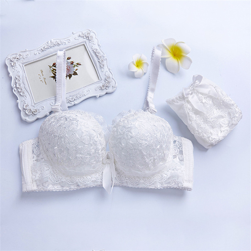 Uus Push Up must seksikas rinnahoidjakomplekt juhtmevaba rinnahoidjakomplekt Eyelash Deep V rinnahoidja pitsist pesukomplekt tikandid naiste aluspesu aluspüksid