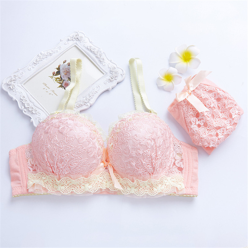 Uus Push Up must seksikas rinnahoidjakomplekt juhtmevaba rinnahoidjakomplekt Eyelash Deep V rinnahoidja pitsist pesukomplekt tikandid naiste aluspesu aluspüksid