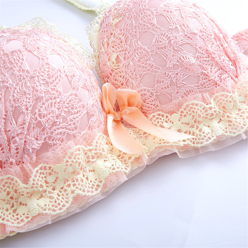 Uus Push Up must seksikas rinnahoidjakomplekt juhtmevaba rinnahoidjakomplekt Eyelash Deep V rinnahoidja pitsist pesukomplekt tikandid naiste aluspesu aluspüksid