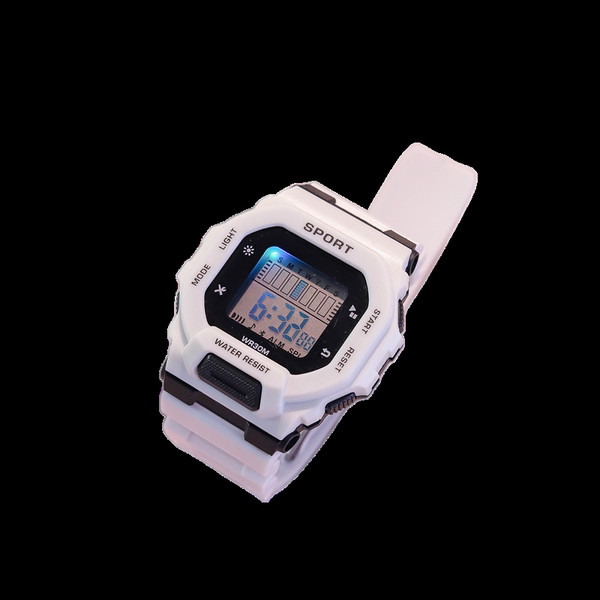 Elektroninis vyriškas laikrodis su guminiu dirželiu