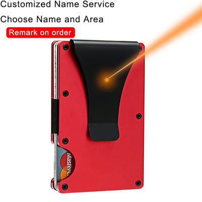 DIENQI oglekļa šķiedras karšu turētājs mini plāns maks vīriešiem alumīnija metāla RFID maģiskais maks Mazs plāns vīriešu somiņas naudas soma