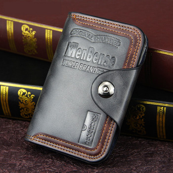 Ανδρικό πορτοφόλι μαγνητική τσάντα συμπλέκτη ανδρικό πορτοφόλι δερμάτινη θήκη portfel carteira ανδρική τσάντα διάσημη μάρκα luxu 2022