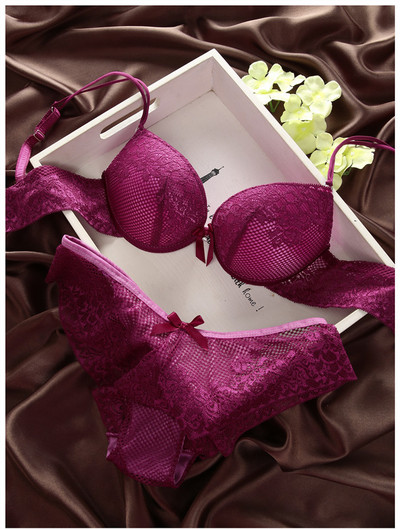 6 spalvų liemenėlių rinkinys Seksualūs nėrinių liemenėlių rinkiniai Patogus apatinio trikotažo rinkinys Solid Crop Top Moteriškas apatinis trikotažas Moteriškas apatinis trikotažas Push Up