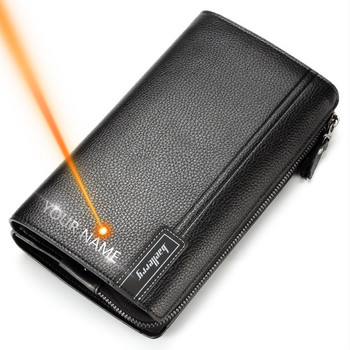 Мъжка чанта Baellerry с голям капацитет Мъжки портфейли Джоб за мобилен телефон Passcard Pocket Висококачествен многофункционален портфейл за мъже