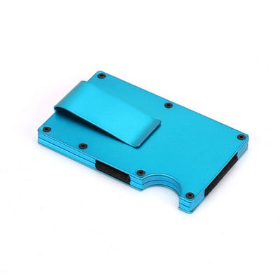 Rfid fém kártyatartó Magasszéf pénztárcák férfi női vékony vékony mini mágneses pénztárca férfi pénzes táskák kis pénztárca férfi pénztárca 2022