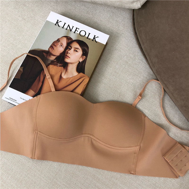 Szexi zökkenőmentes melltartó pánt nélküli átalakítható pántok, összegyűjtött drótmentes, félig csésze női mellény Push Up fehérnemű fehérnemű