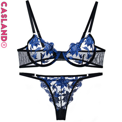 Siksnu krūštura komplekts Push Up īpaši plāni krūšturi sievietēm Izšūšana Floral Soutien Gorge Femme Sous Vetement Brasieres Para Mujer Soutien