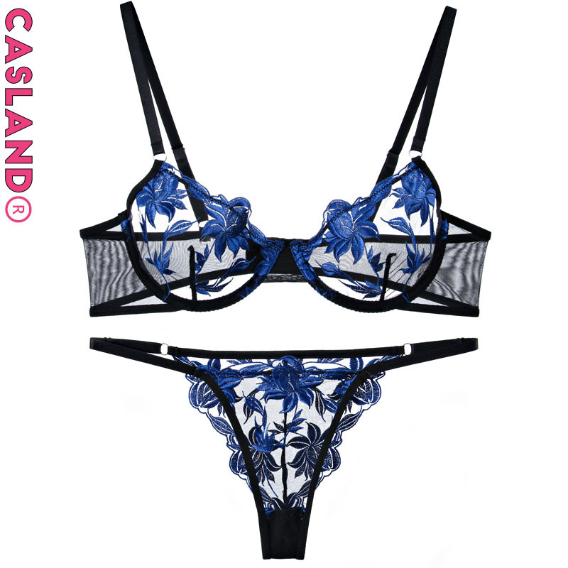 Siksnu krūštura komplekts Push Up īpaši plāni krūšturi sievietēm Izšūšana Floral Soutien Gorge Femme Sous Vetement Brasieres Para Mujer Soutien