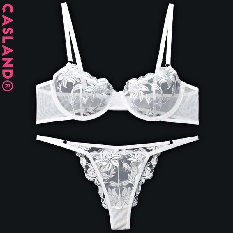 Siksnu krūštura komplekts Push Up īpaši plāni krūšturi sievietēm Izšūšana Floral Soutien Gorge Femme Sous Vetement Brasieres Para Mujer Soutien