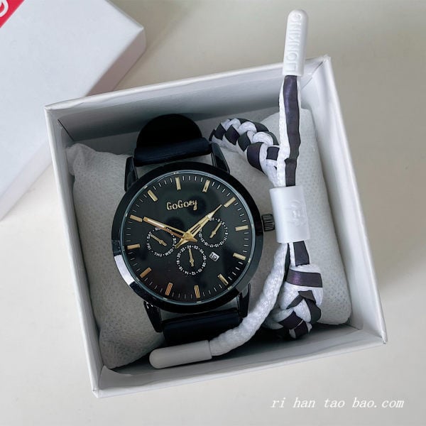 Ümmarguse sihverplaadi ja nahkrihmadega meeste käekell