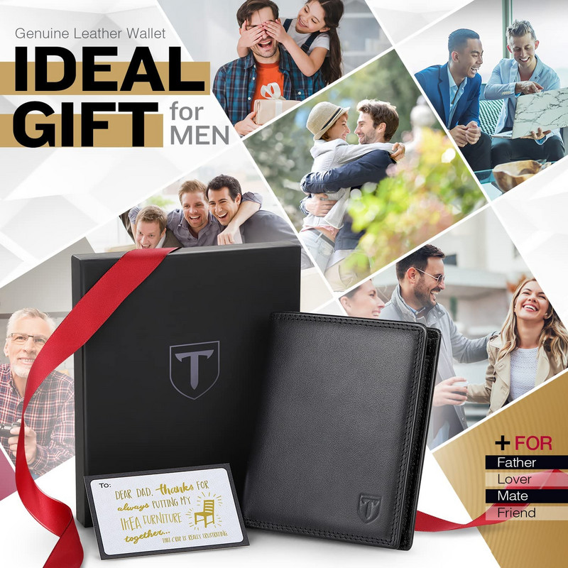 „Teehon 2021“ elegantiška madinga piniginė vyrams odos monetų kišeninis kortelių laikiklis piniginė RFID