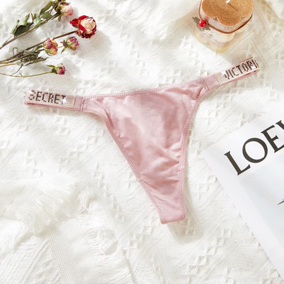 Σέξι γυναικεία δαντέλα Push Up Σετ σουτιέν Λευκό στρας bralette Letter Κομμάτια οικείο κοστούμι Κομψό γυναικείο εσώρουχο