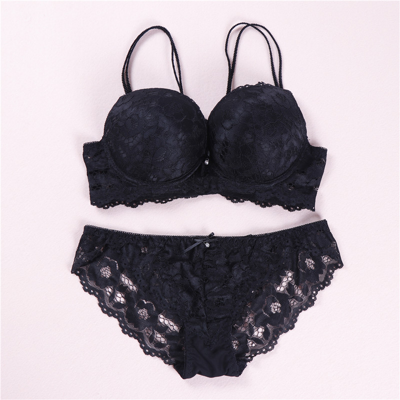 Új szexi virágos szexi csipke melltartó szett Push up fehérnemű női fehérnemű szettek intimek hímzések több színben intimek