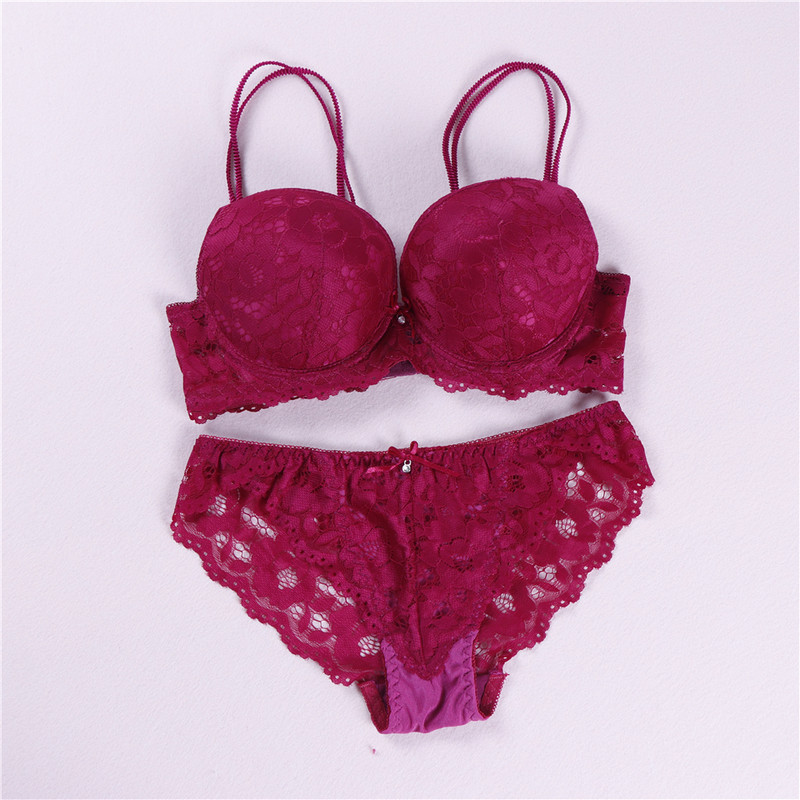 Új szexi virágos szexi csipke melltartó szett Push up fehérnemű női fehérnemű szettek intimek hímzések több színben intimek