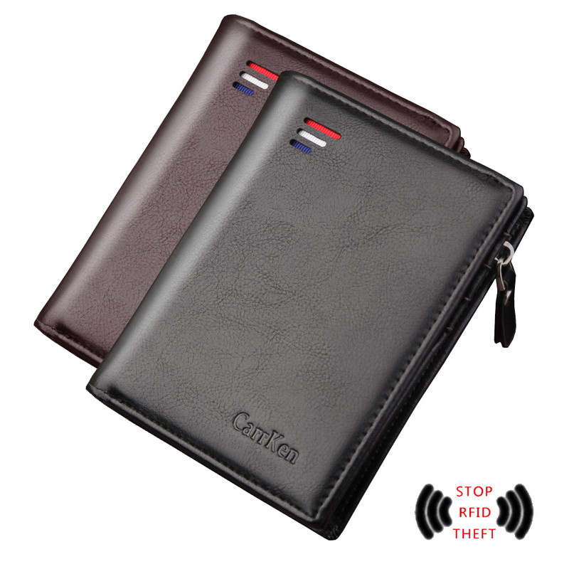 Férfi pénztárca, 2022, új, rövid hitelkártyatartó Vintage érmezseb férfi bőr cipzáras pénztárca multifunkciós pénztárca számlatartó