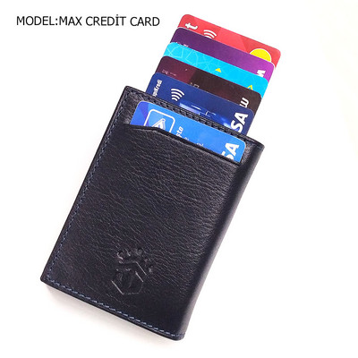 Nutika rahakoti visiitkaardihoidja Päris lehmanahast käsitsi valmistatud nutikas automaatne kaardihoidja meestele kingitus