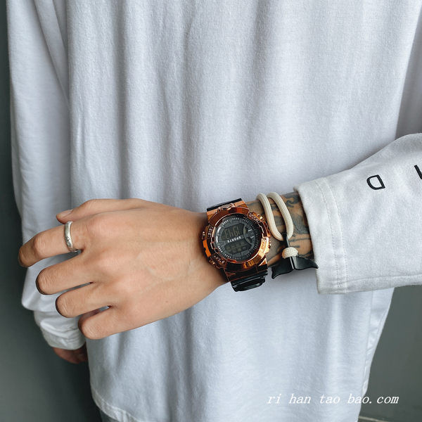 Ceas casual pentru barbati cu curea de cauciuc