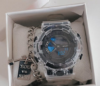 Vyriškas laikrodis - su guminiu dirželiu