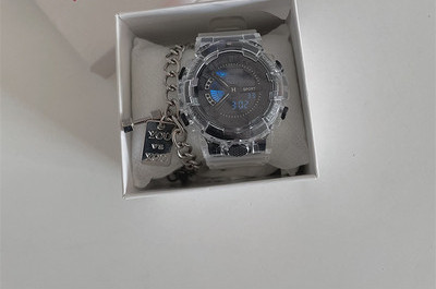 Vyriškas laikrodis - su guminiu dirželiu