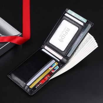 Ανδρική τσάντα GENODERN RFID Blocking Mini Leather Ultra Fashion Dollar Slim ανδρικό πορτοφόλι