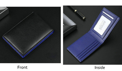 GENODERN RFID blokkoló férfi mini bőr ultra divatos dolláros vékony férfi pénztárca