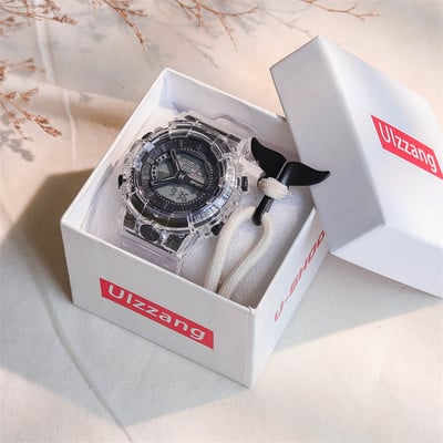 Meeste kummist käekell elektroonilise ekraaniga