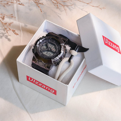 Meeste kummist käekell elektroonilise ekraaniga