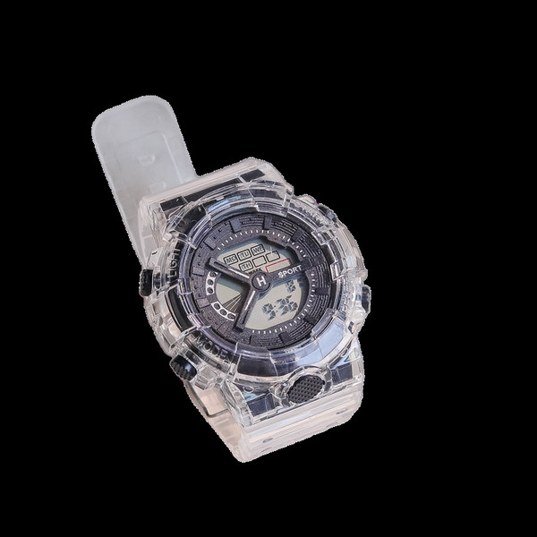 Meeste kummist käekell elektroonilise ekraaniga