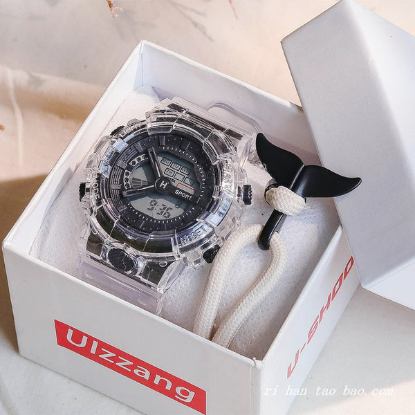 Meeste kummist käekell elektroonilise ekraaniga