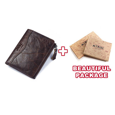 Uus RFID meeste rahakoti blokeerimiskaitse vargusevastane skannimine meessoost nahast Biflod lühike rahakott tõmblukuga mündiümbris, vabaaja rahakott