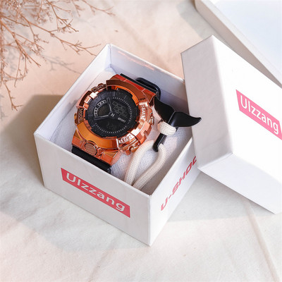 Meeste vabaaja käekell silikoonrihmaga