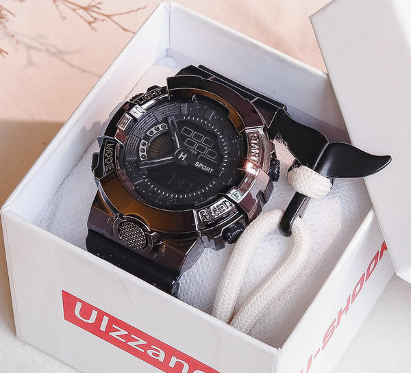 Meeste vabaaja käekell silikoonrihmaga