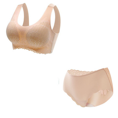 Szexi latex női fehérnemű melltartó szett Seamless női melltartó bugyi szett kényelmes Push Up fehérnemű mellény melltartó szett