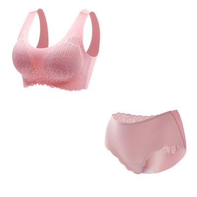 Szexi latex női fehérnemű melltartó szett Seamless női melltartó bugyi szett kényelmes Push Up fehérnemű mellény melltartó szett