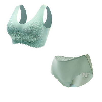 Szexi latex női fehérnemű melltartó szett Seamless női melltartó bugyi szett kényelmes Push Up fehérnemű mellény melltartó szett