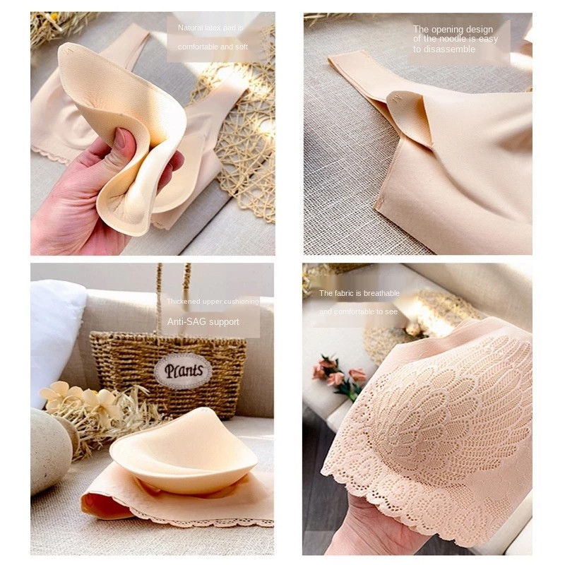 Szexi latex női fehérnemű melltartó szett Seamless női melltartó bugyi szett kényelmes Push Up fehérnemű mellény melltartó szett