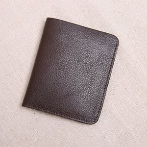 AETOO Мини портмоне за мъже и жени, ръчно изработена кожа, ултратънък, мек кожен портфейл, кожен портфейл с първи слой, къса катарама с цип