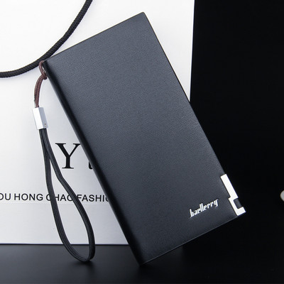 2019. gada Baellerry vīriešu maki biznesam, garš rāvējslēdzējs, liela ietilpība, kvalitatīvs vīriešu maciņš ar karšu turētāju. Daudzfunkcionāls maks vīriešiem