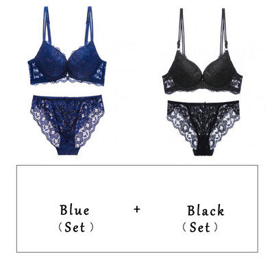 Logirlve Hot Sale 2 db Szexi női csipke melltartó varrat nélküli fehérnemű vékony fehérnemű Kényelmes bh Push up Bralette vezeték nélküli melltartó szettek