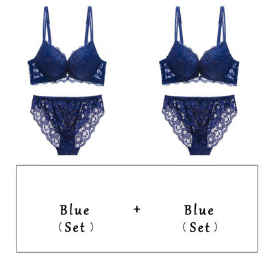 Logirlve Hot Sale 2 db Szexi női csipke melltartó varrat nélküli fehérnemű vékony fehérnemű Kényelmes bh Push up Bralette vezeték nélküli melltartó szettek