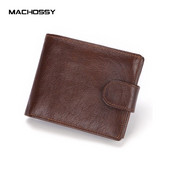 Firminės vyriškos piniginės odos trumpa monetų piniginė Madinga „Hasp“ piniginė vyriškai „Portomonee“ su kortelių laikikliu nuotraukų laikikliu